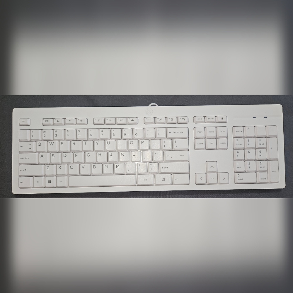 Corded HP White Keyboard NWOT